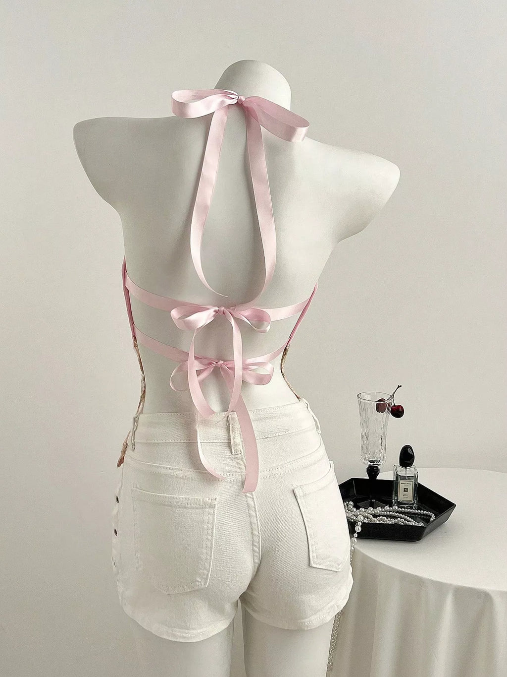 Sequin Halter Neck Cami