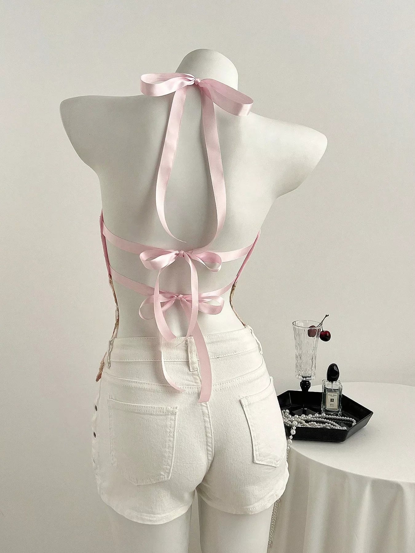 Sequin Halter Neck Cami