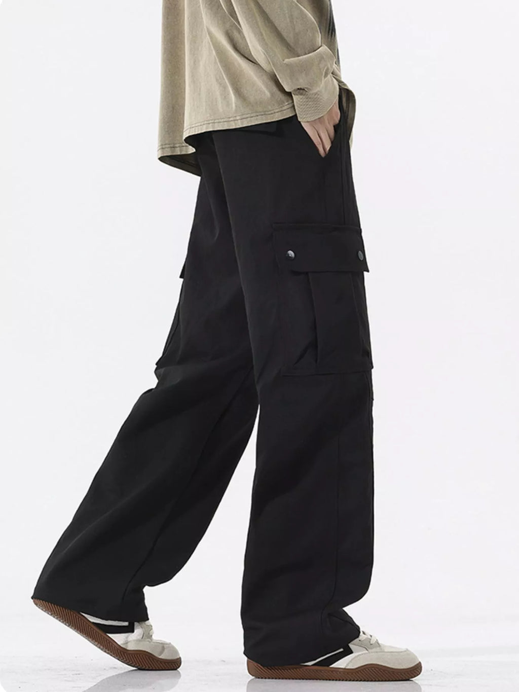 Men's Full Size Loose Fit Cargo Pants Plus Size