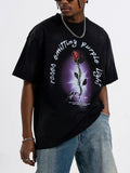 Men's Graphic Round Neck Short Sleeve T-Shirt