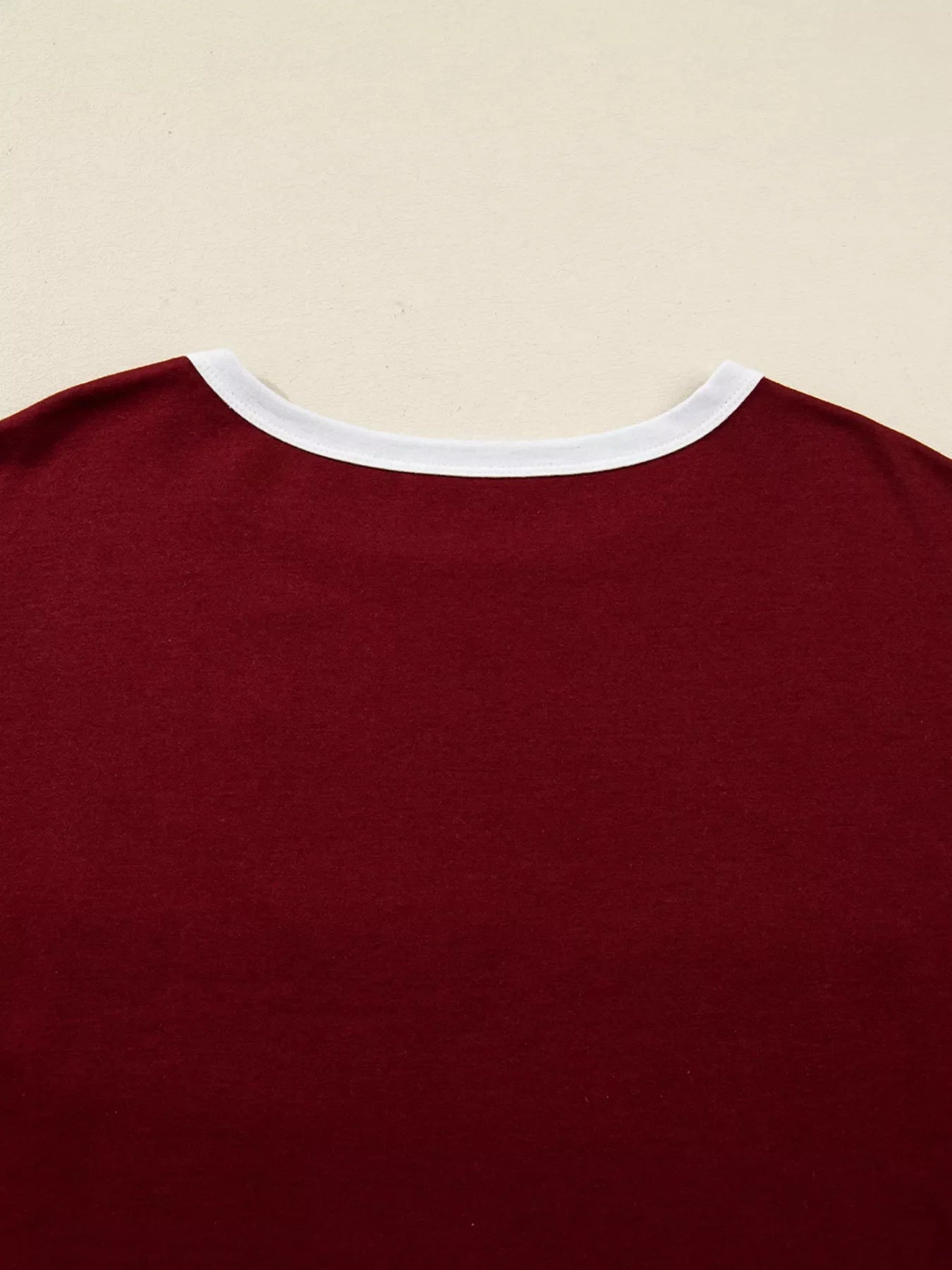 Flower Patched Round Neck Long Sleeve Top