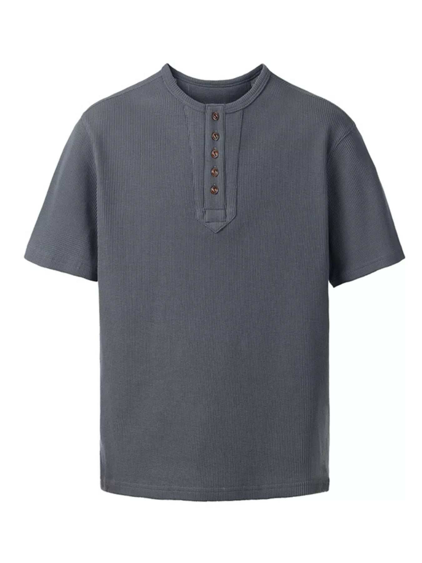 Men's Plus Size Round Neck Short Sleeve T-Shirt
