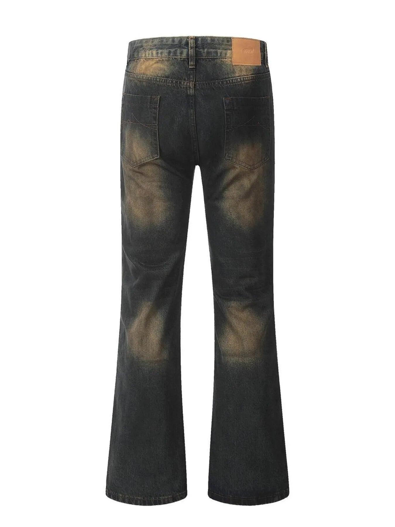 Men's Washed Flare Jeans