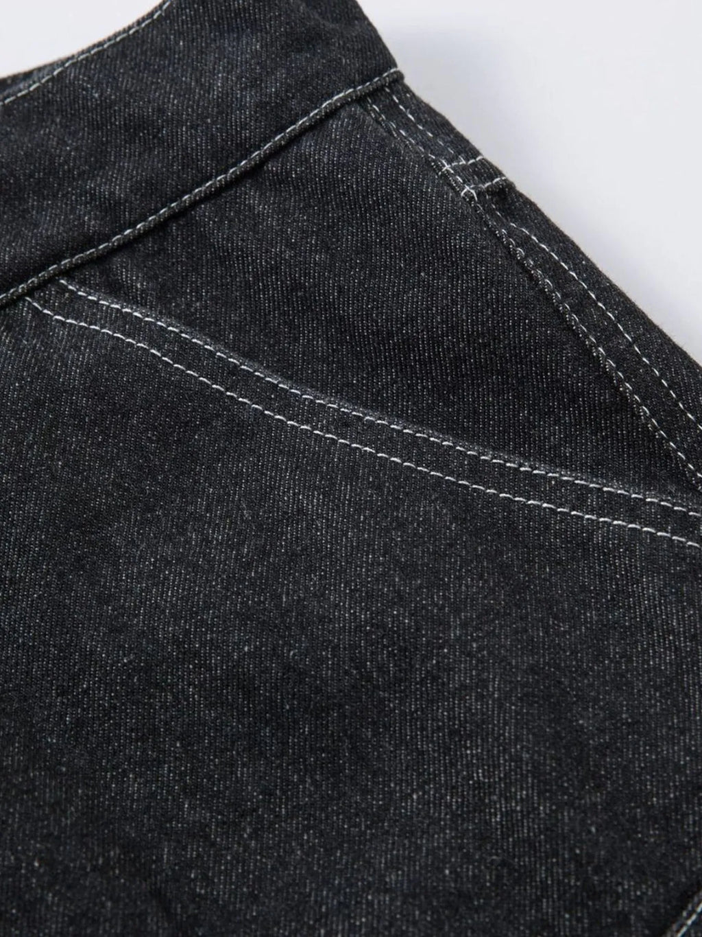 Men's Wide Leg Jeans with Contrast Panels
