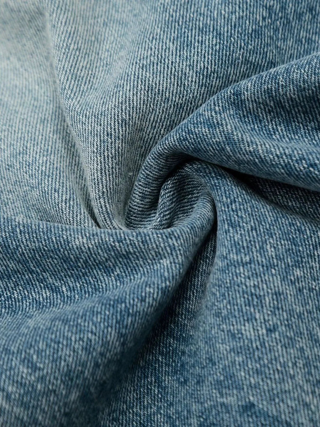 Men's Wide-Leg Vintage Wash Jeans