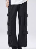 Men's Full Size Wide Leg Cargo Pants Plus Size