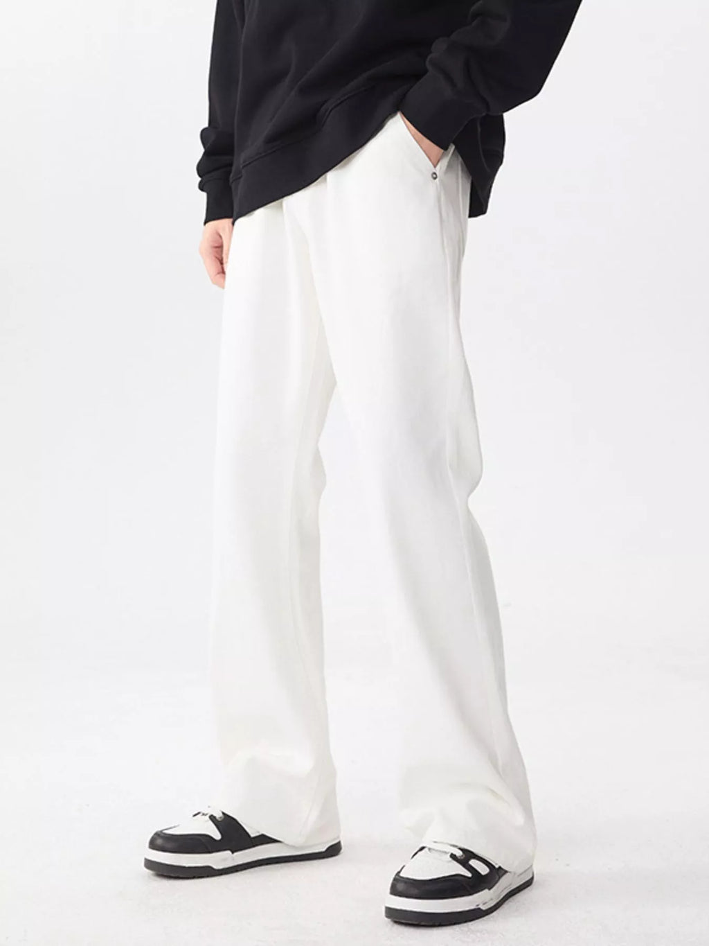 Men's Full Size Wash Wide Leg Relaxed Fit Jeans Plus Size