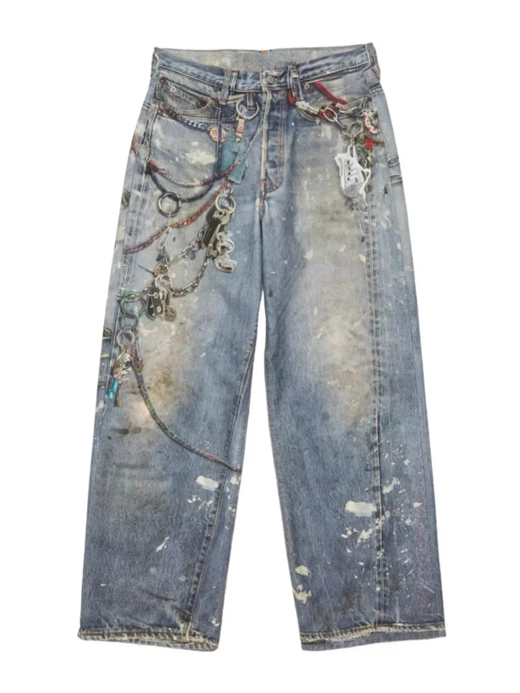 Men's Full Size Wide Leg Jeans Plus Size