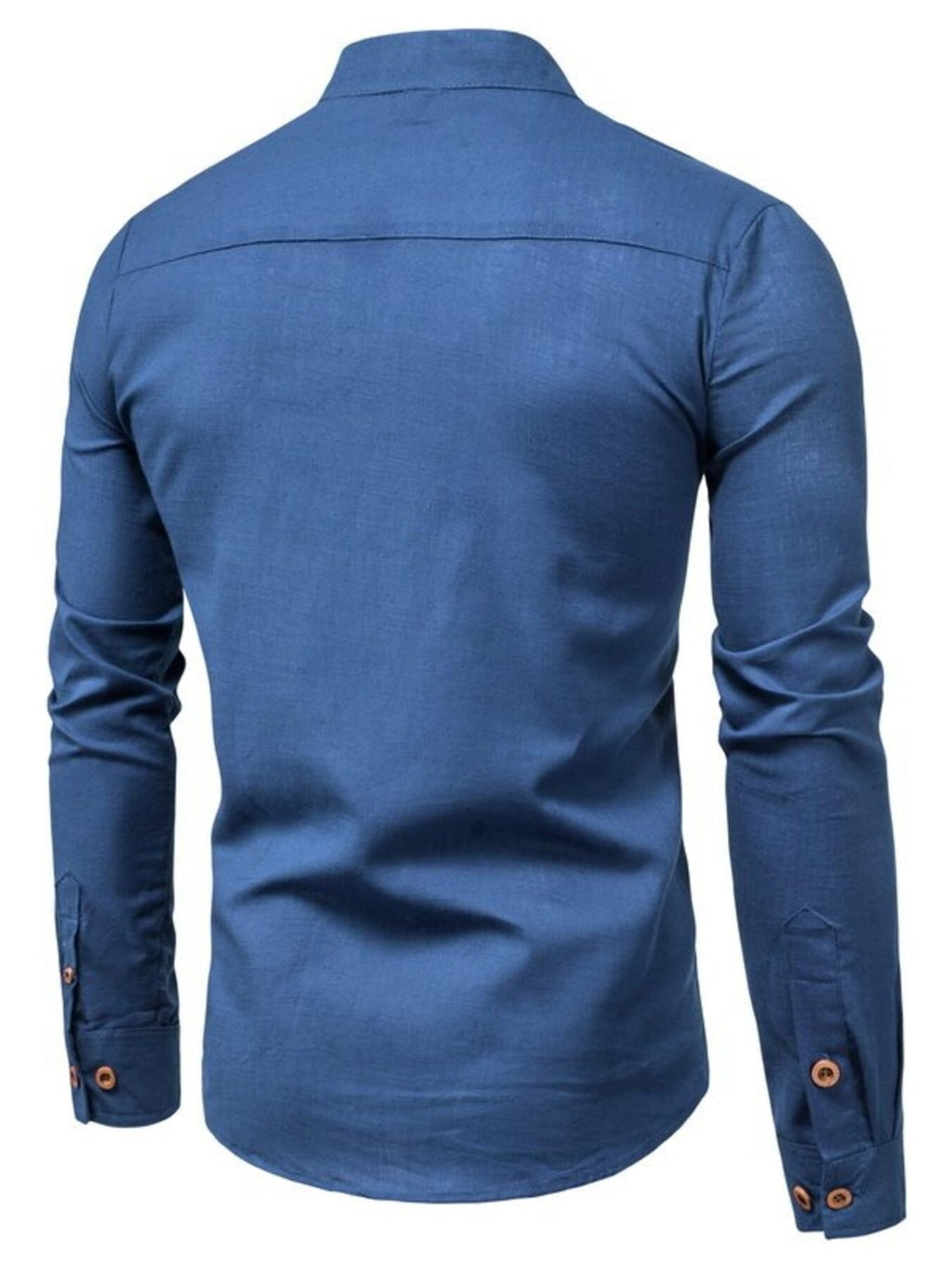 Men's Plus Size Button Detail Long Sleeve Shirt