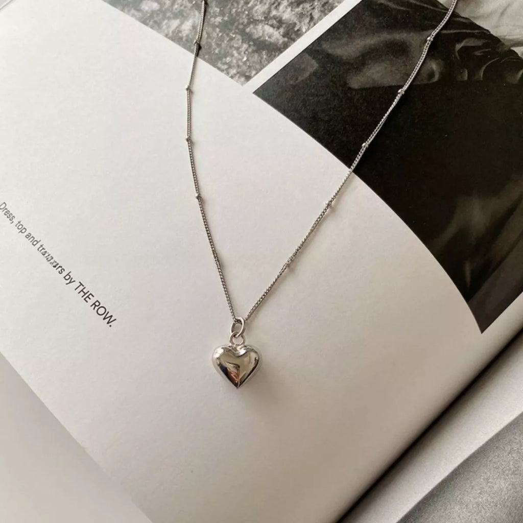 925 Sterling Silver Heart Necklace