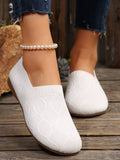 Round Toe Flats Mesh Slip-Ons