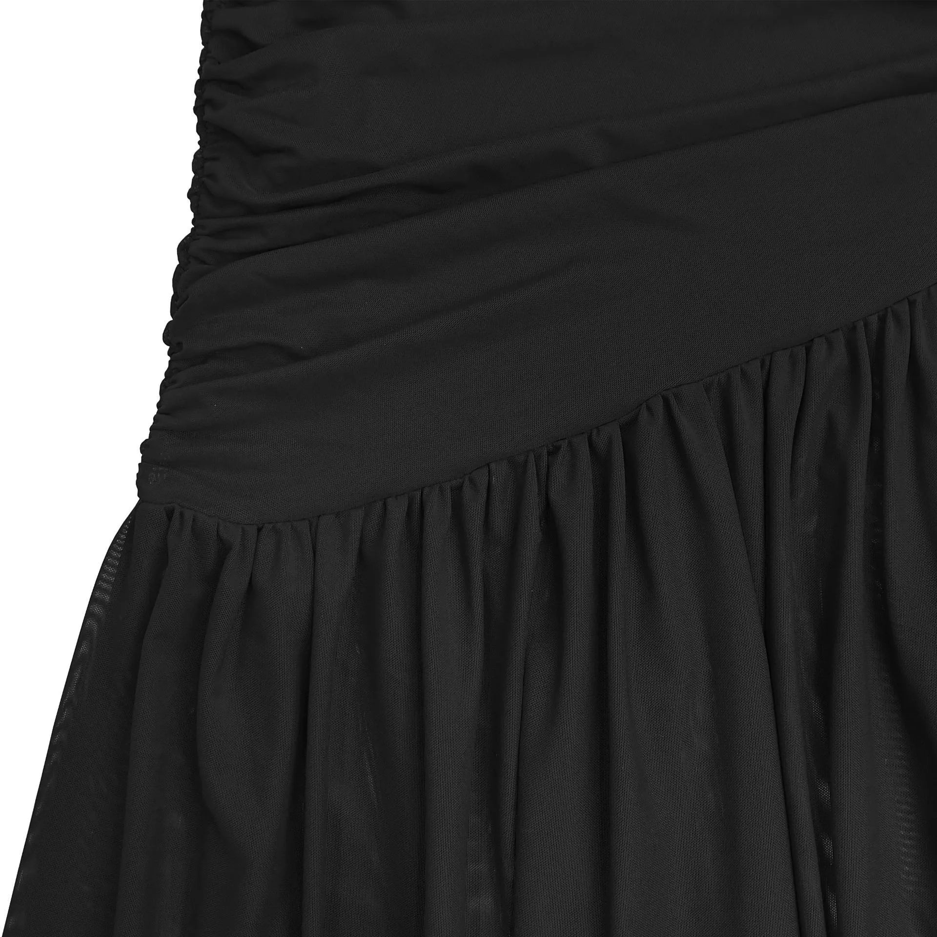 One-Shoulder Ruched Bodycon Maxi Dress