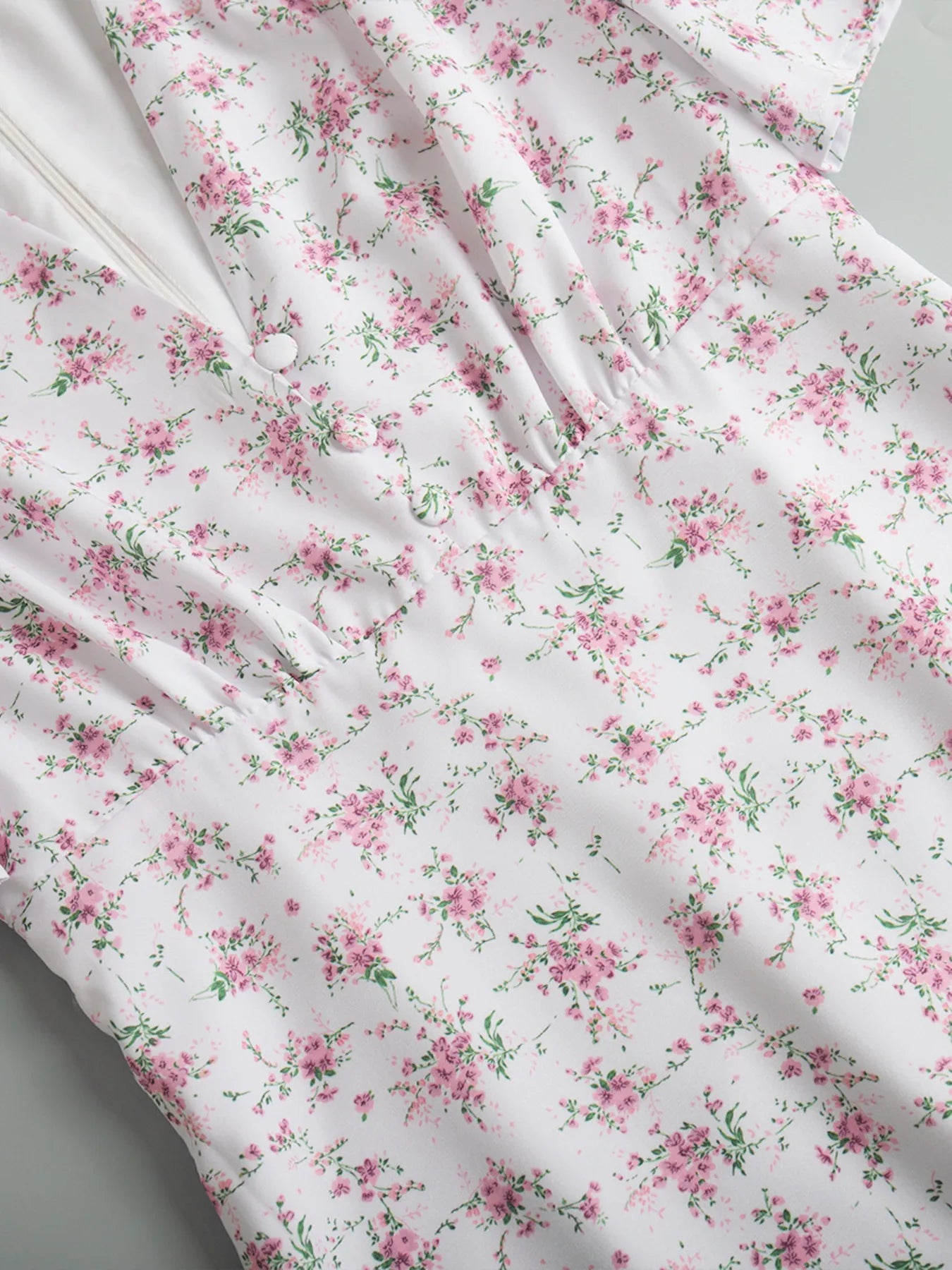 Floral Print Short Sleeve Dress