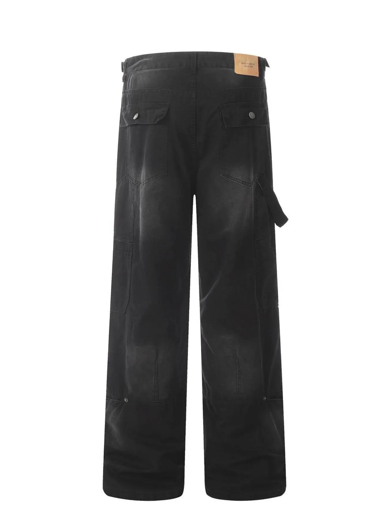 Men's Vintage Wide Leg Cargo Jeans