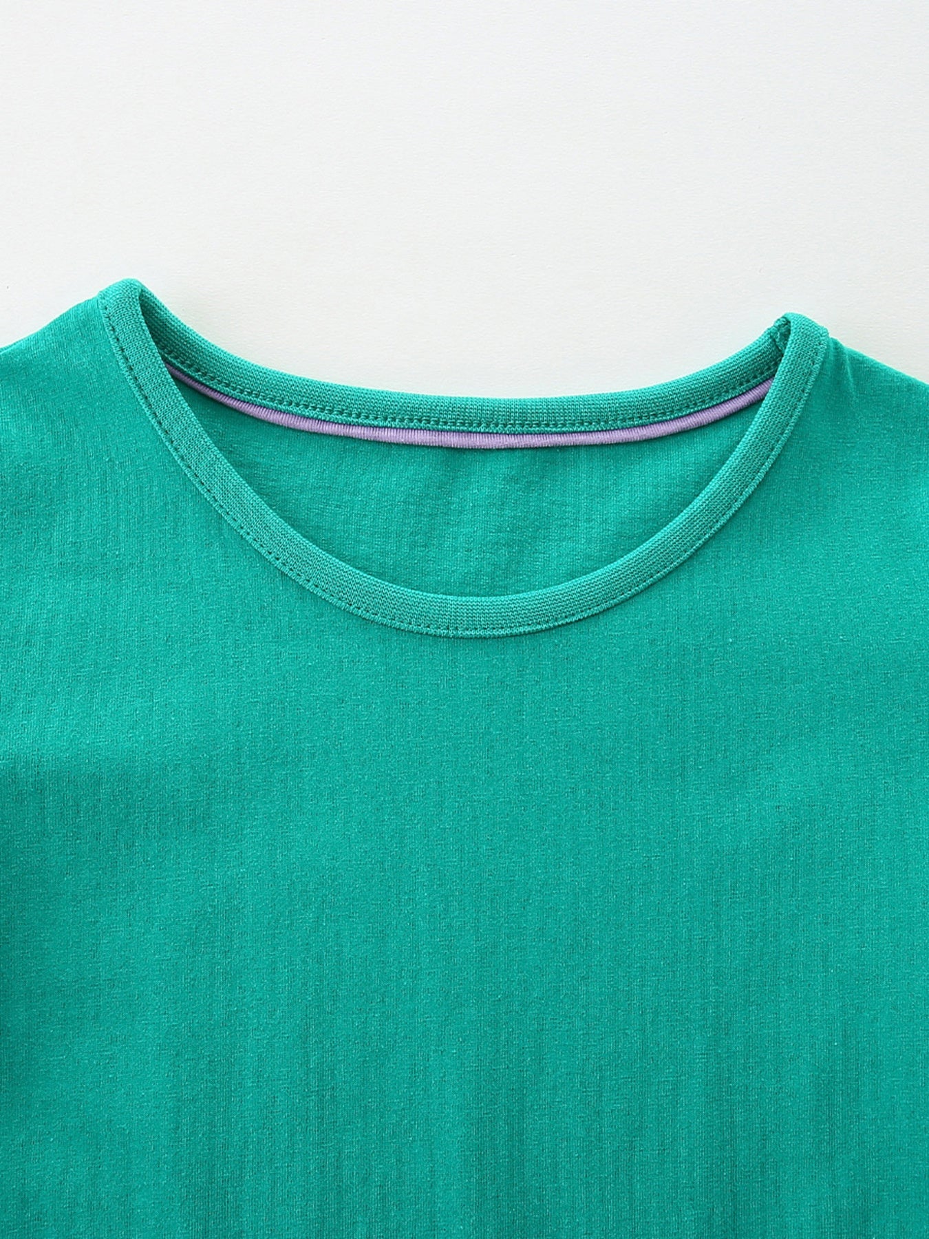 Children's Dog Embroidered Round Neck Dress
