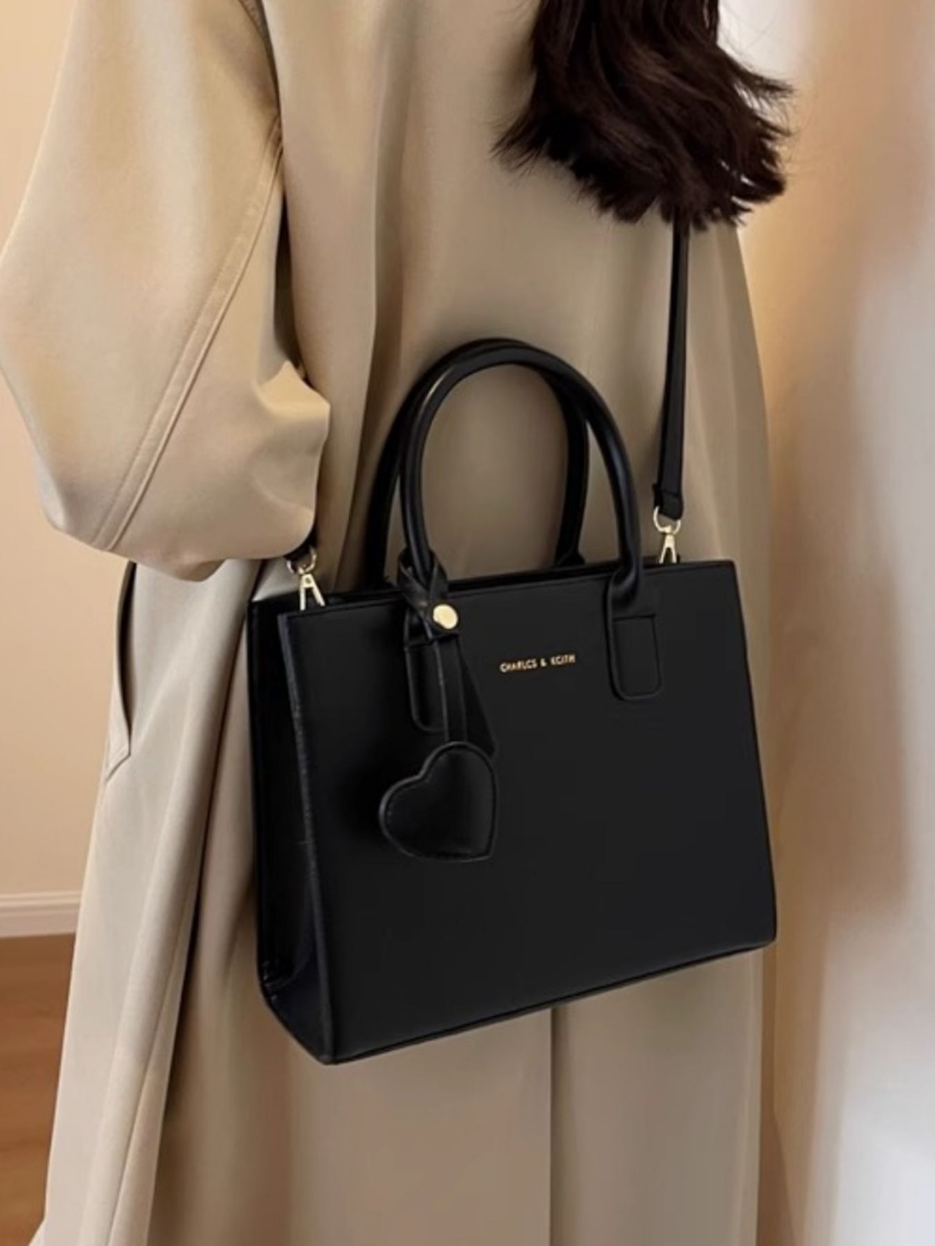Top Handle Leather Crossbody Bag