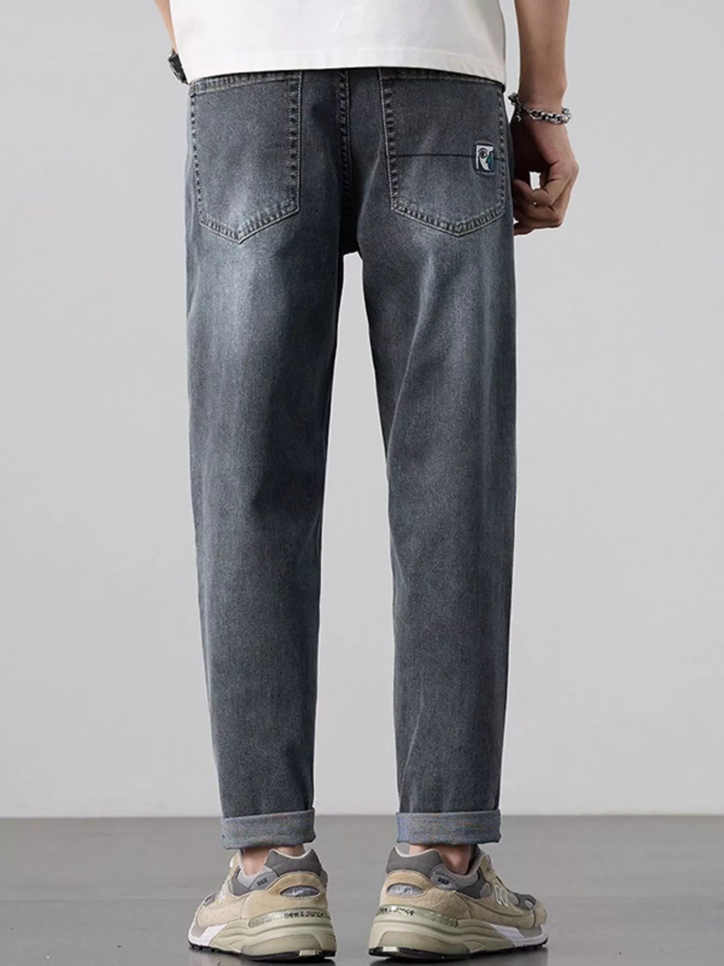 Men's Wash Straight Leg Jeans