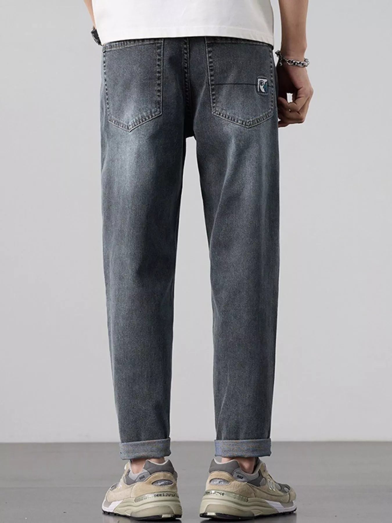 Men's Wash Straight Leg Jeans