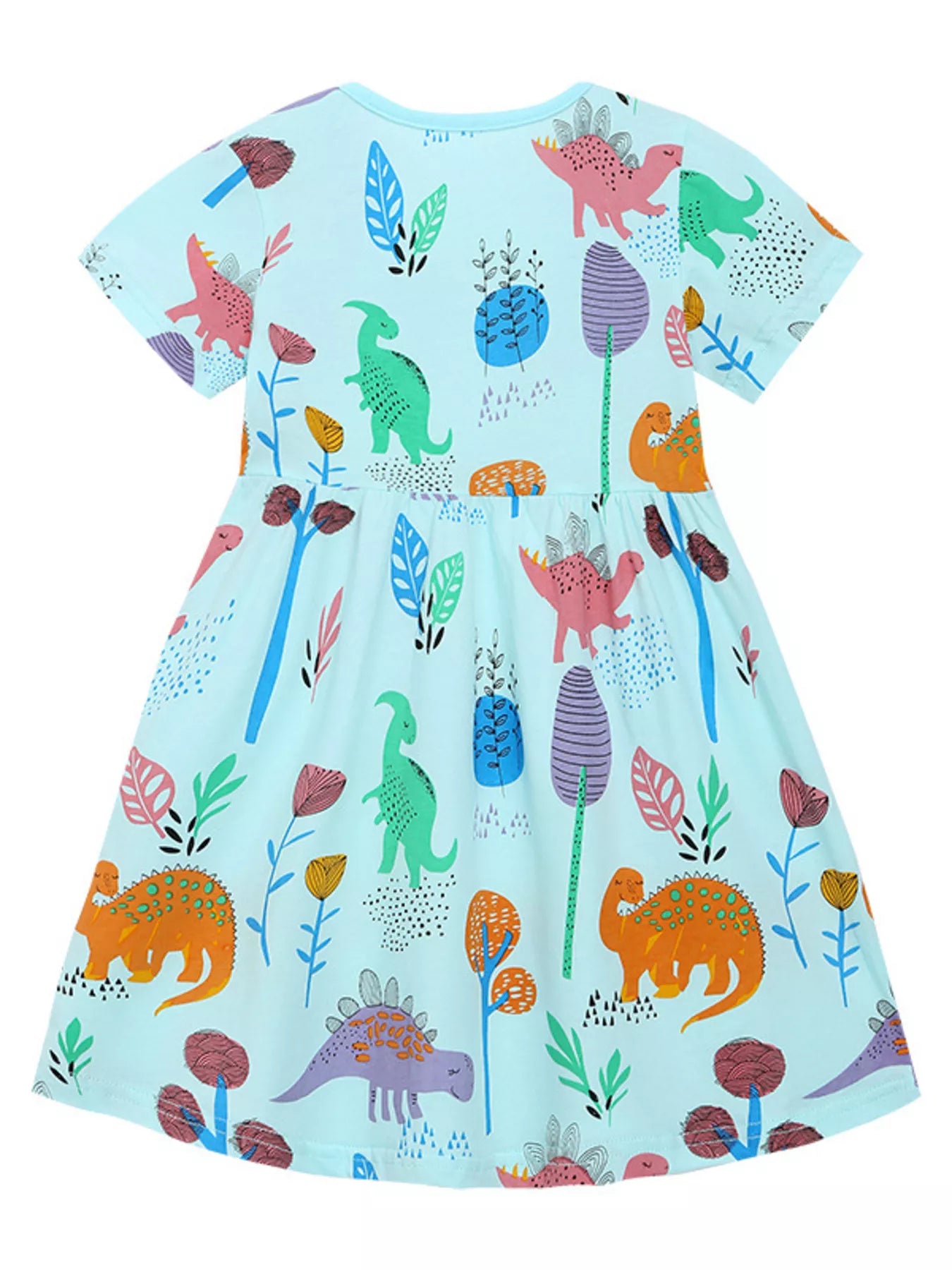 Children's Dinosaur Print A-Line Dress