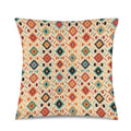 Baha Ranch Cream Aztec Velvet Soft Throw PIllow Case Made in America