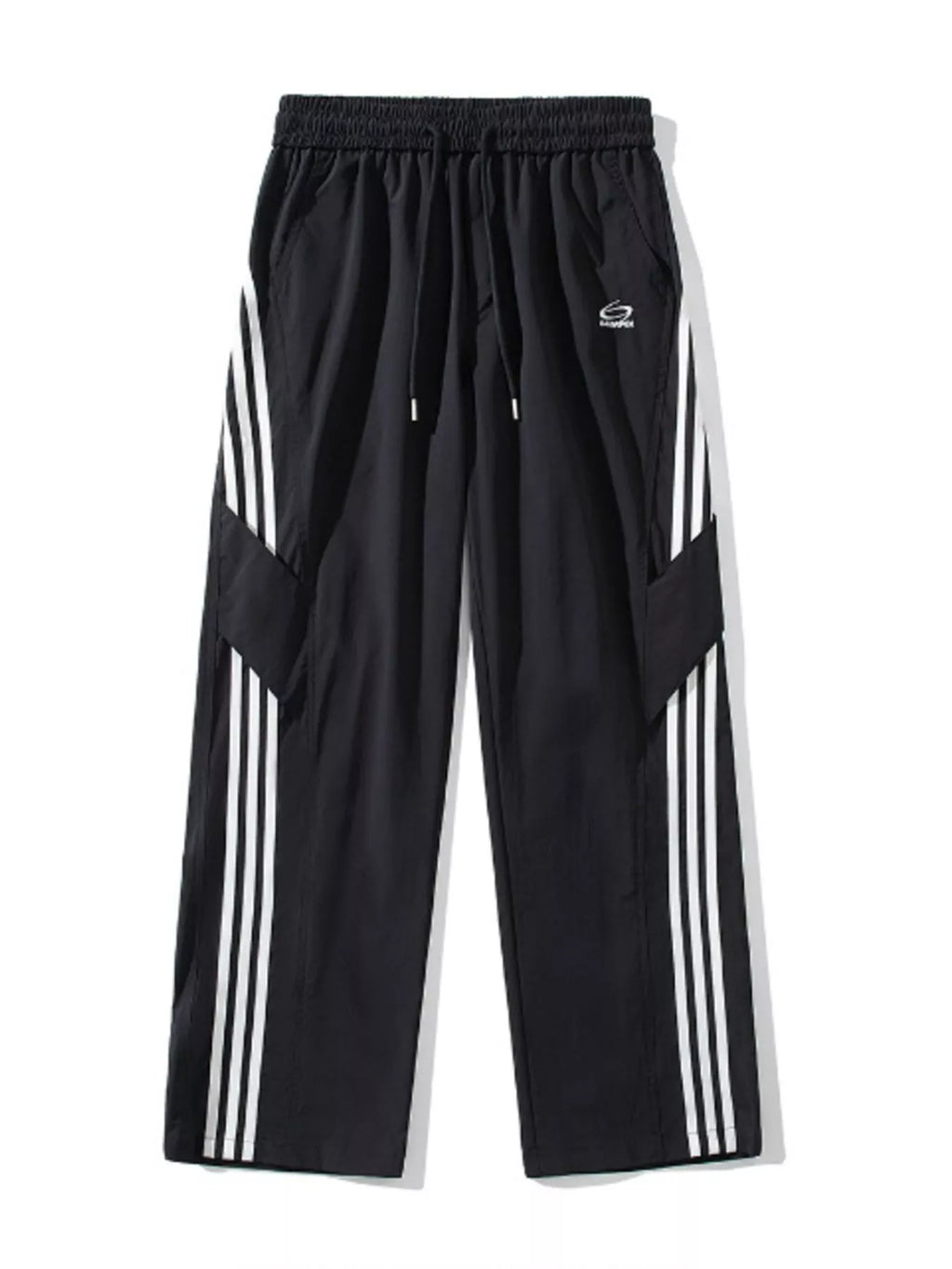 Men's Full Size Stripe Wide Leg Pants Plus Size