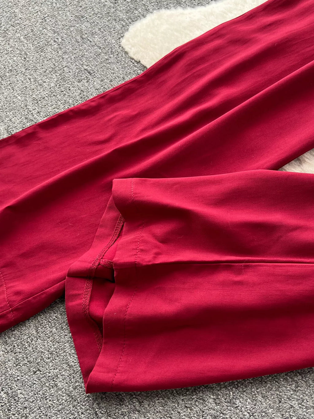 Feather Trim Strapless Wide Leg Jumpsuit