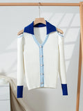 Ribbed Knit Cold Shoulder Cardigan