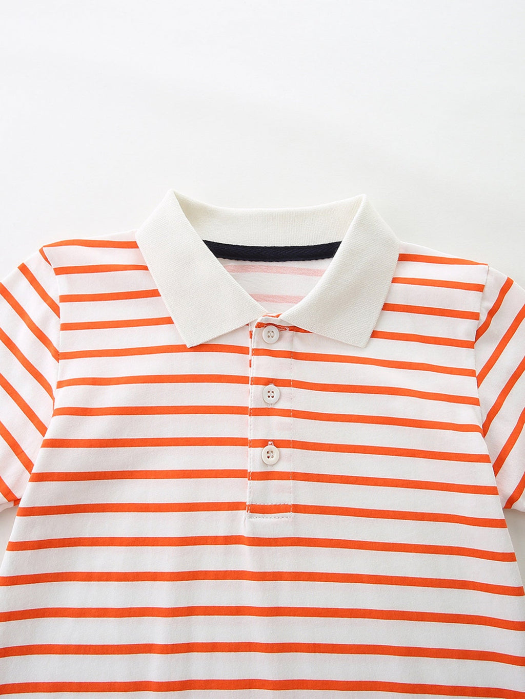 Children's Striped Short Sleeve Polo & Shorts Set