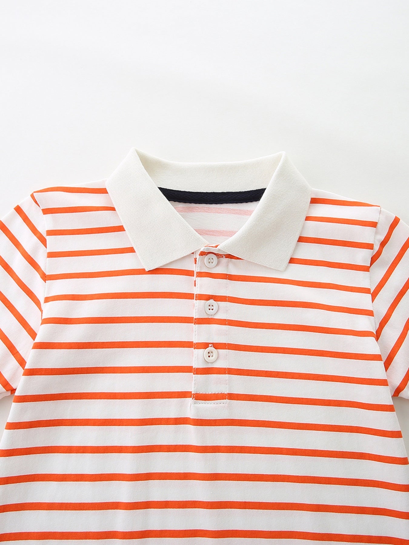 Children's Striped Short Sleeve Polo & Shorts Set