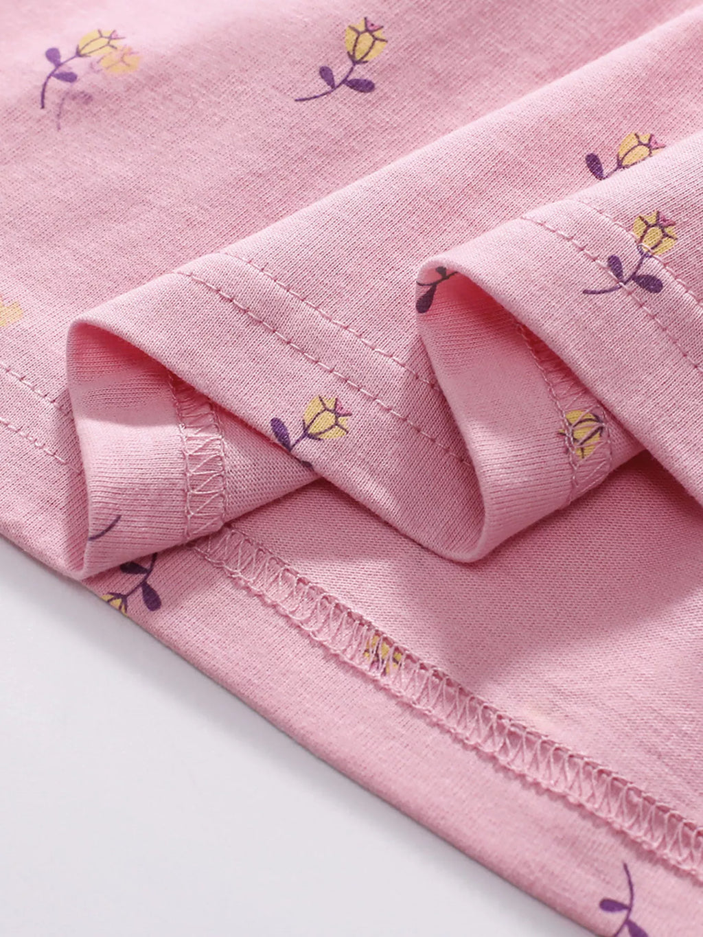 Children's Bunny Round Neck Short Sleeve Dress