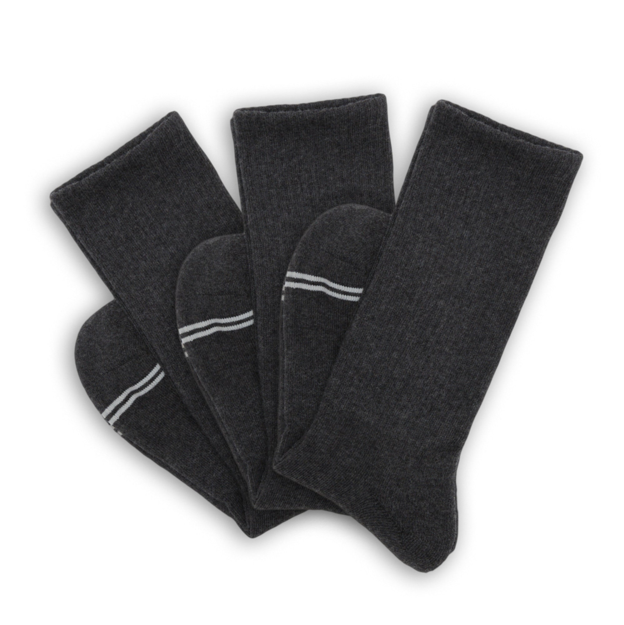 Charcoal Casual Crew 3-Pack