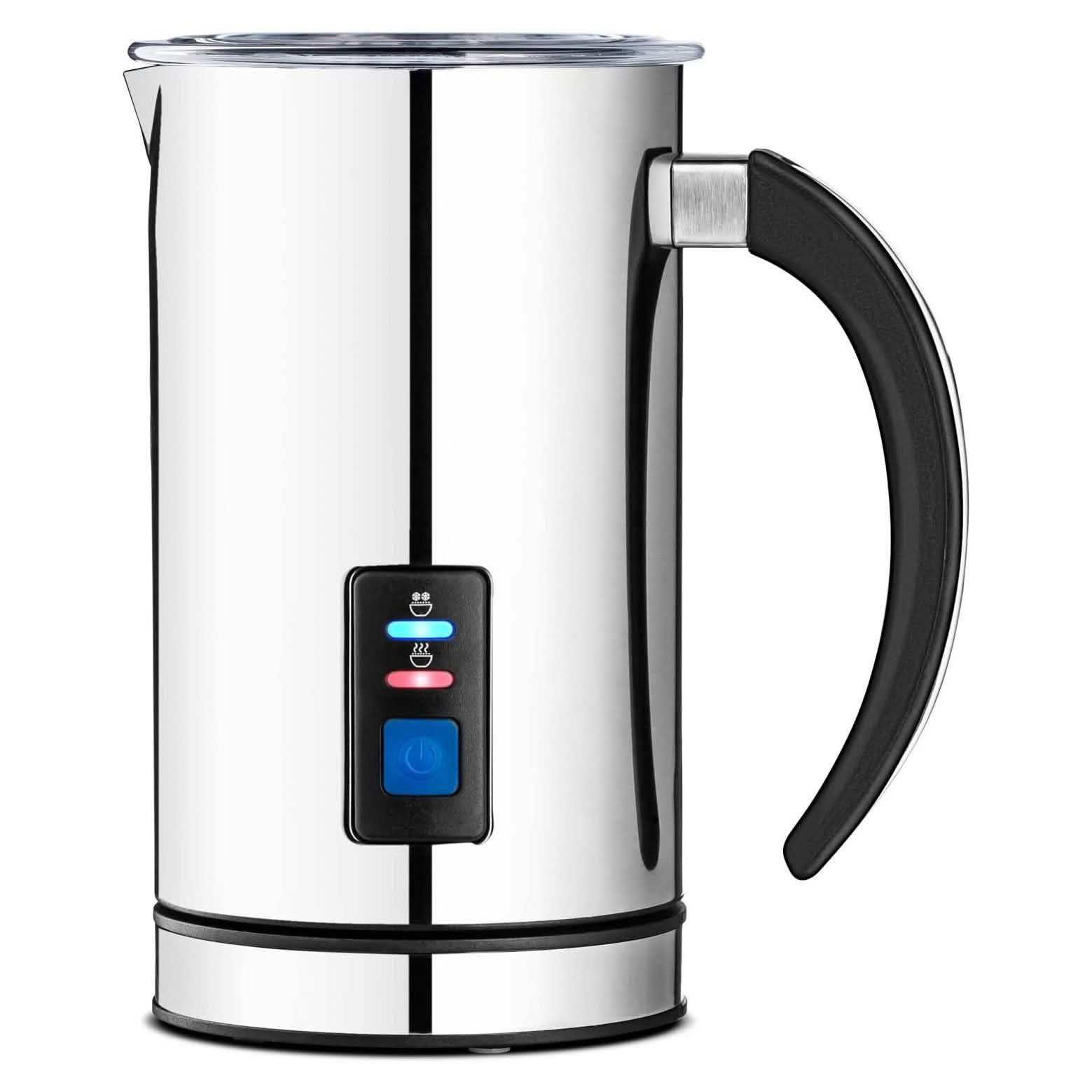 Chef's Star Milk Frother - Automatic Foam Maker & Creamer For Hot Or Cold Milk Steamer