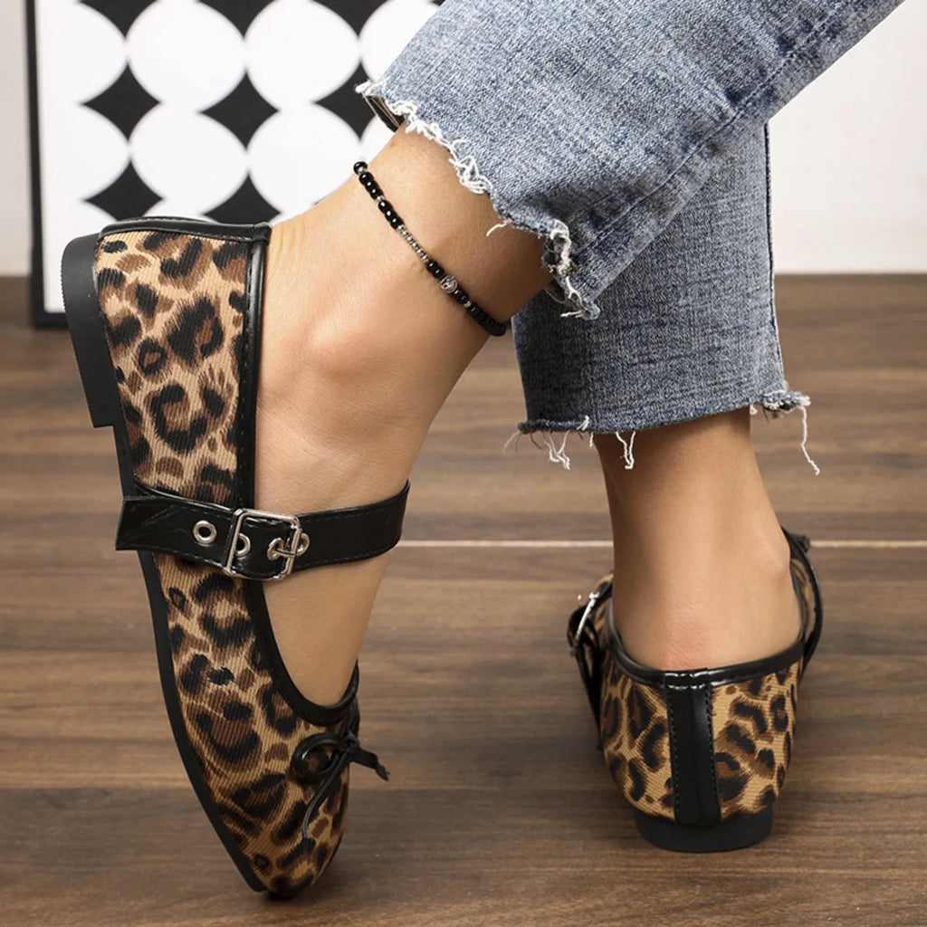 Square Toe Flats Slip-Ons