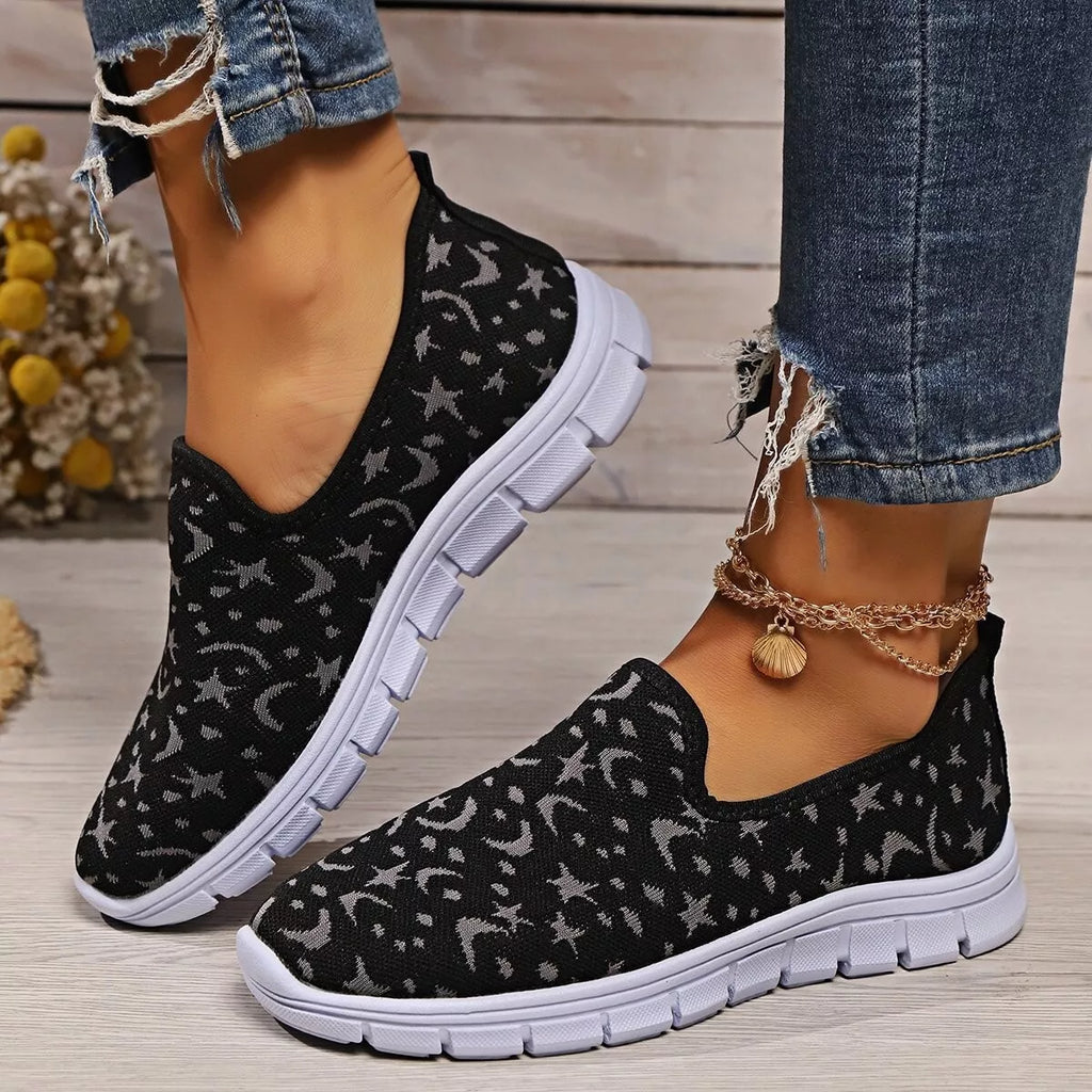 Round Toe Platform Slip-Ons