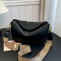 Vintage Style Wide Strap Crossbody Bag
