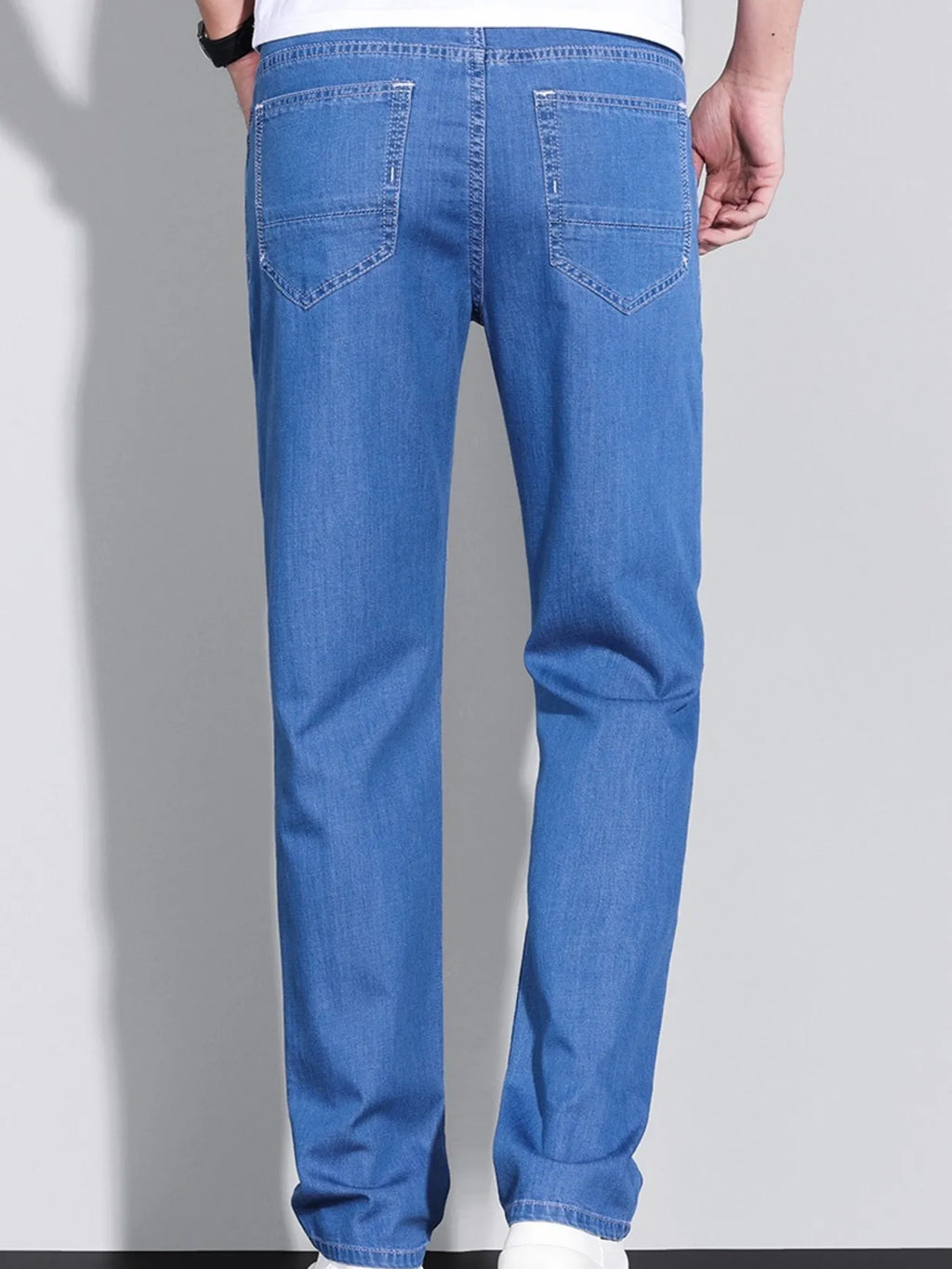 Men's Washed Straight Fit Jeans