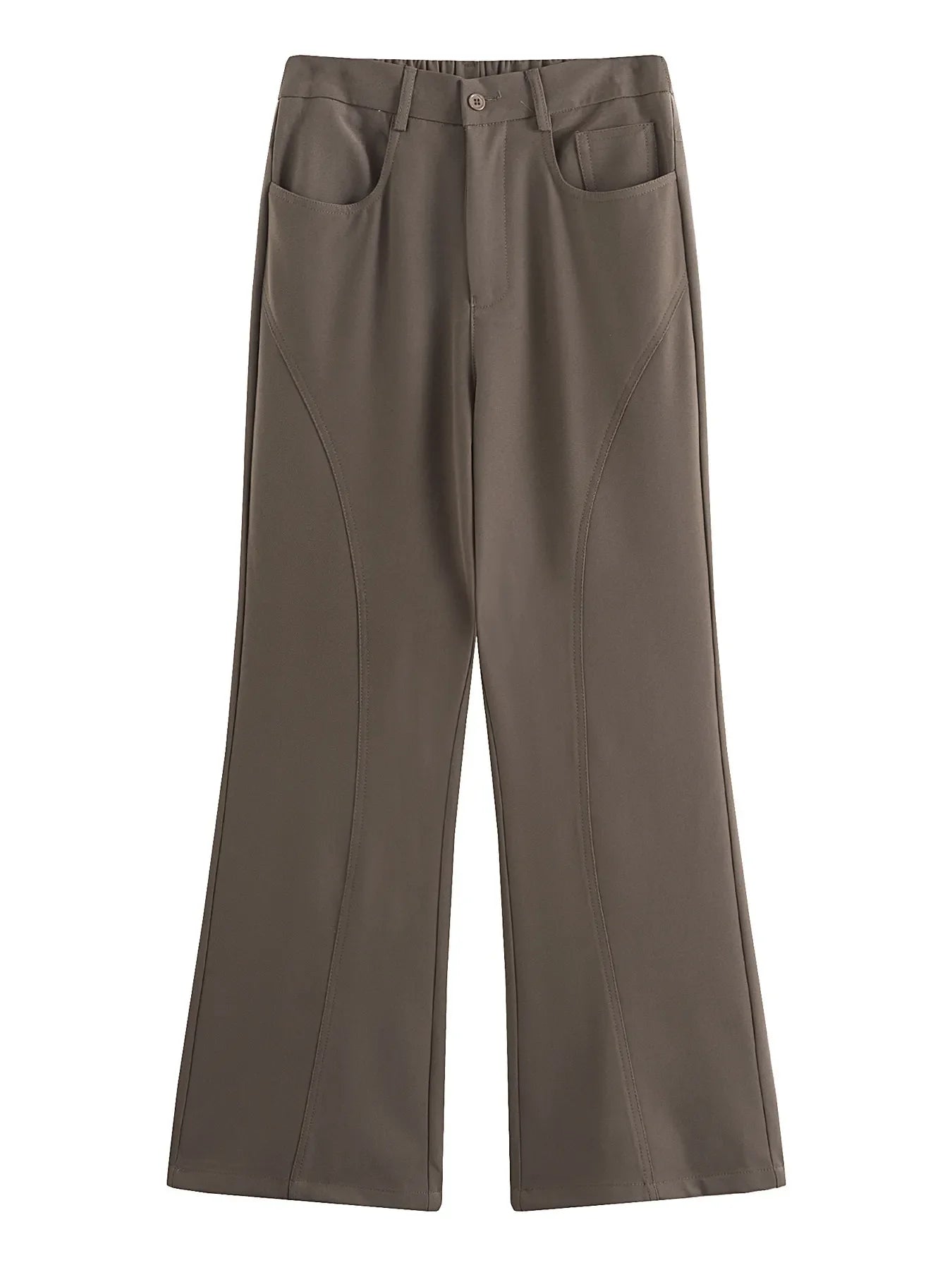 Men's Full Size Relaxed Fit Flare Leg Pants Plus Size