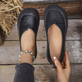 Round Toe Flats Slip-Ons