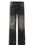 Men's Distressed Wide Leg Jeans