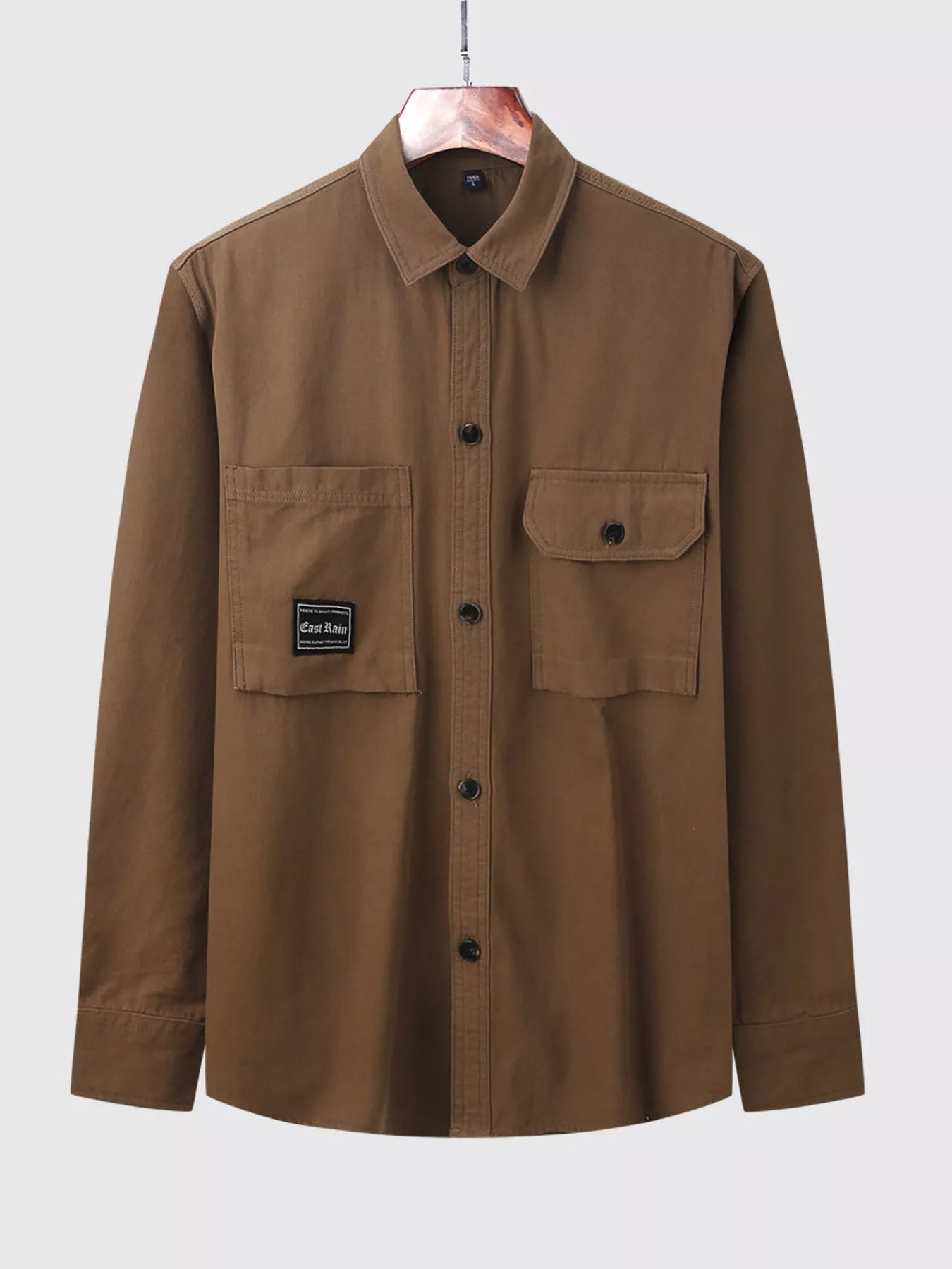 Men's Plus Size Casual Button Up Shirt