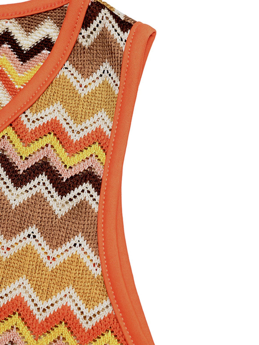 Zigzag Knit Tank Top and Shorts Set