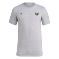 adidas Mens Short Sleeve Pre-Game T-Shirt Medium Grey Heather/Portland Timbers Large