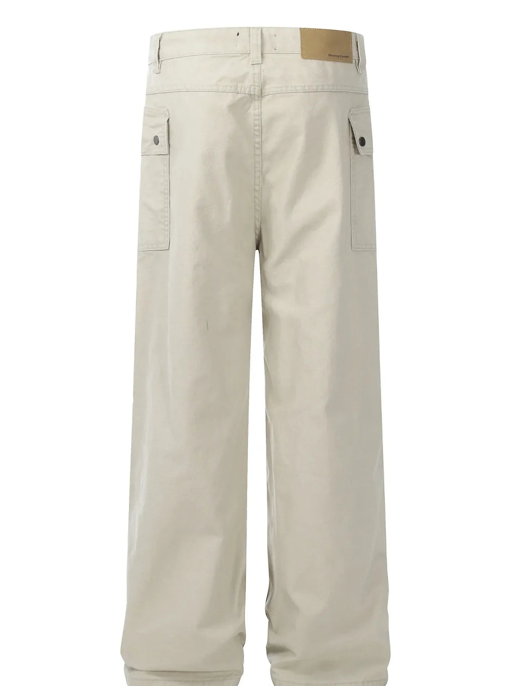 Men's Straight Cargo Jeans with Ruched Detail