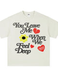 Men's Letter Graphic Round Neck T-Shirt