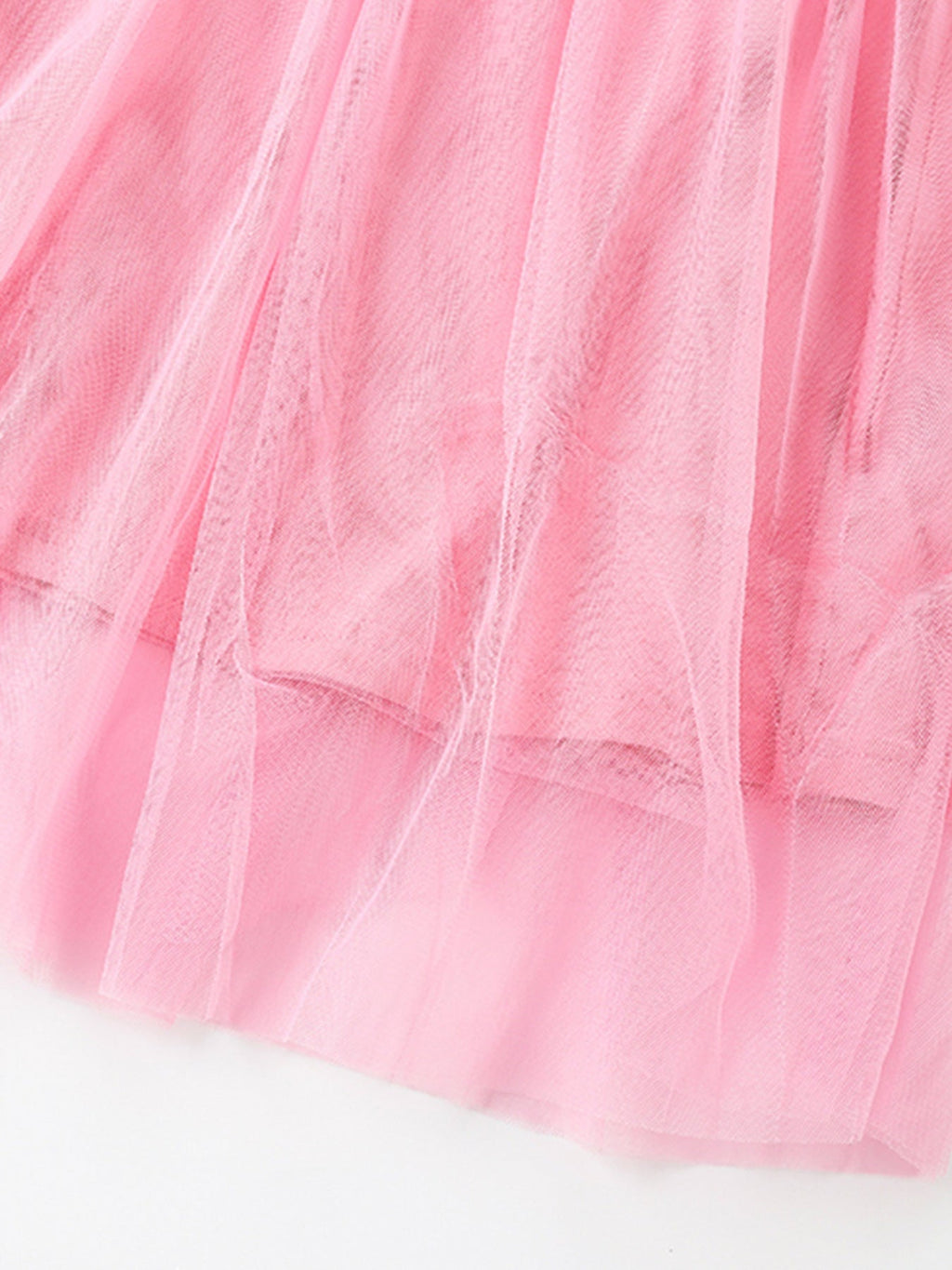 Children's Bunny Applique Tulle Layered Dress