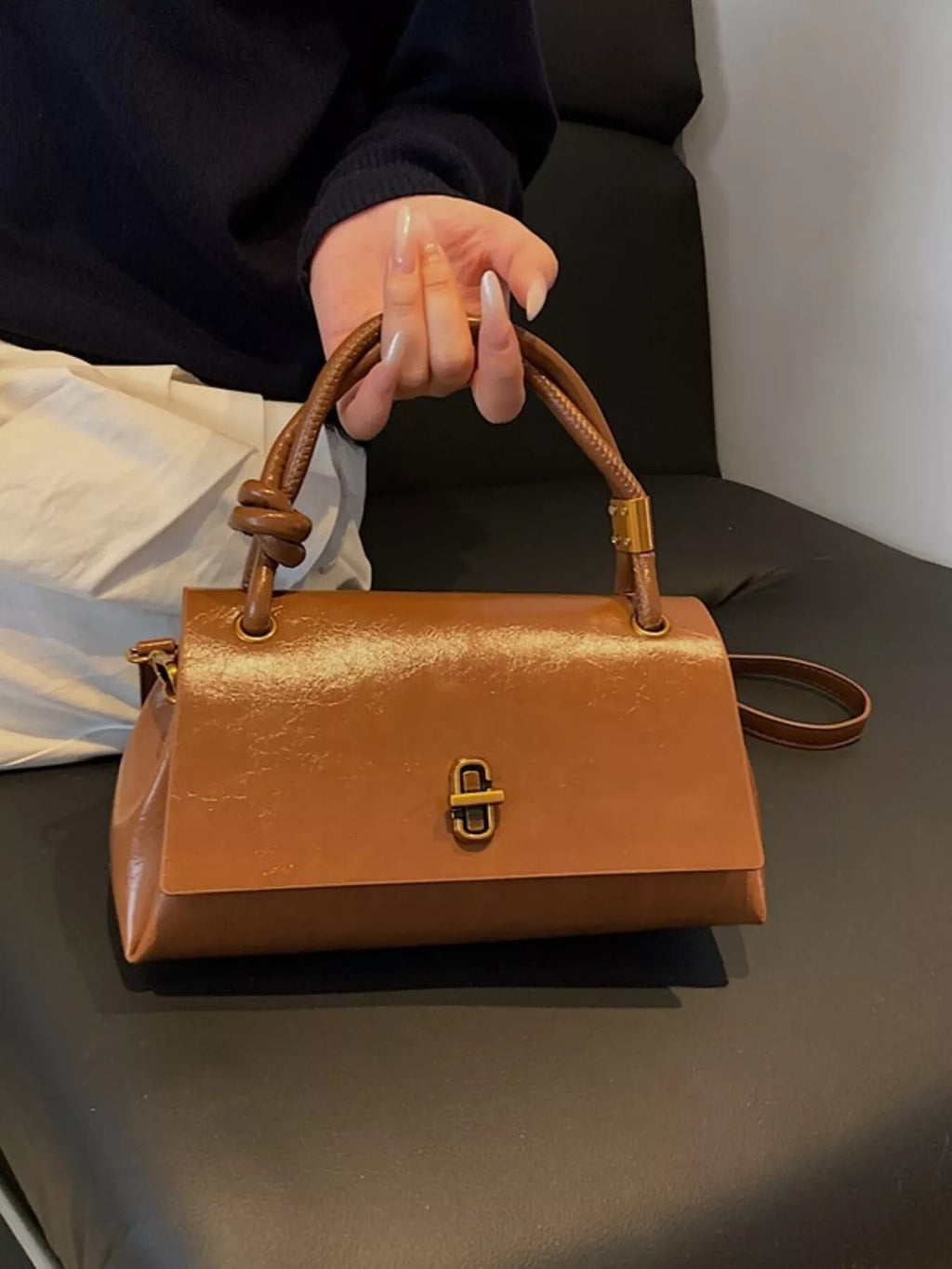 Top Handle Crossbody Bag