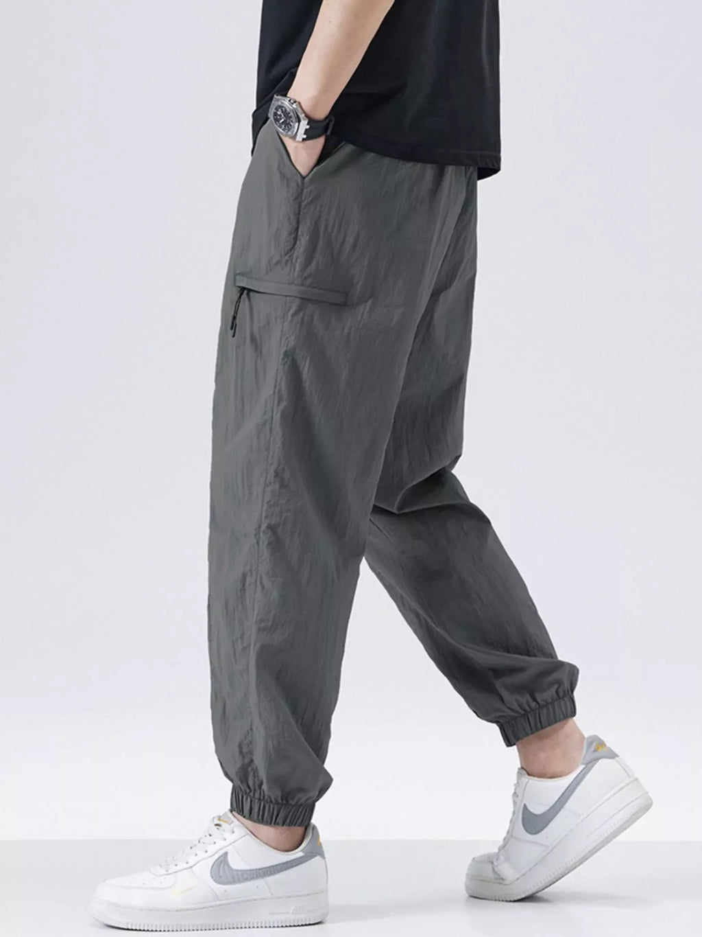 Men's Plus Size Loose Fit Drawstring Joggers