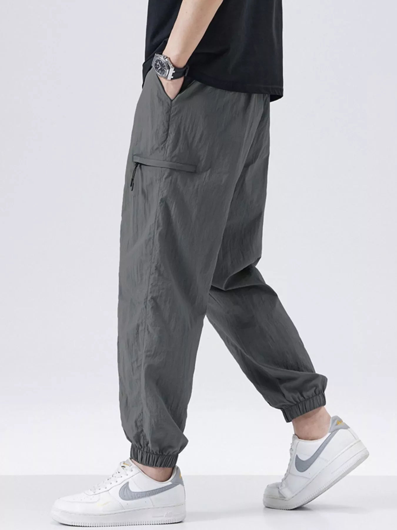 Men's Plus Size Loose Fit Drawstring Joggers