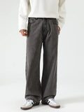 Men's Washed Wide Leg Jeans
