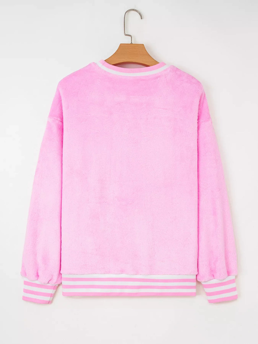 Sequin Chenille MERRY Graphic Plush Sweatshirt